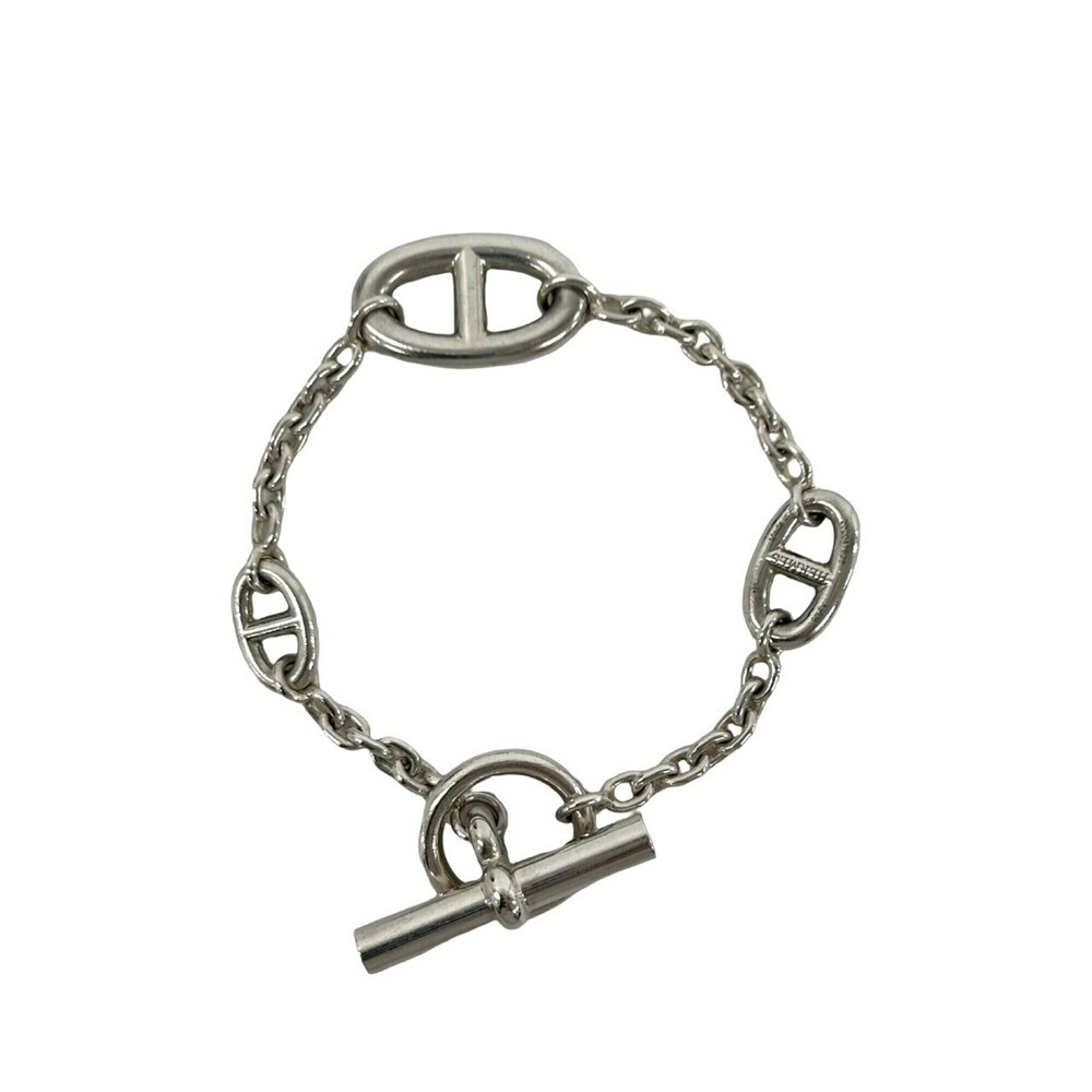 HERMES Silver Charm Bracelet